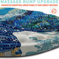 Ergonomic Mouse Pad Wrist Support with Memory Foam Massage Bulge, Carpal Tunnel Pain Relief Mousepad Wrist Rest for Mouse(12x8 inch,Wave Starry)