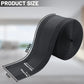 IHKFILAN Carpet Cord Cover Carpet Cable Management Under Desk Cable Grip Strip Black Hook and Loop Tape Cable Polyester Cover Protect Cables to Prevent Tripping Over Wires for Homes & Office (30ft)