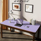 YSAGi Leather Desk Protector, Office Mat, Large Mouse Mat, Non-Slip PU Leather Blotter, Laptop Desk Pad, Waterproof Writing Pad for Office and Home (Light Purple, 47.2" x 23.6")