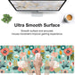 Colorful Flowers and Berries Desk Mat,Large Beautiful Floral Branches Gaming Keyboard Mouse Pad,Non-Slip Rubber Base Desk Pad Thick Stitched Edges Waterproof Mousepad Mouse Mat 31.5"x11.8"
