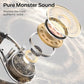 Monster Open Ear AC360, Wireless Bluetooth Rotary Earphone, with Lanyard, Upgraded Bluetooth 6.0, Touch Control, 24h Long Battery Life, IPX5 Waterproof,Long-Lasting Wear Without Fatigue（Black）