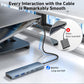 BENFEI USB C HUB 6-in-1 with HDMI(4K@60Hz), 100W Power Delivery, 10Gbps 2*USB-A and 2*USB-C, Silicone Cable, Aluminum Case Compatible with iPhone 15 Pro/Max, MacBook, iPad Pro, iMac, S23, XPS17