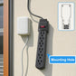 6-Outlet Surge Protector – 250 Joules, 6ft Cord, 15A/125V, 1875W Max – Right Angle Plug, Black – Home, Office, & Electronics Protection
