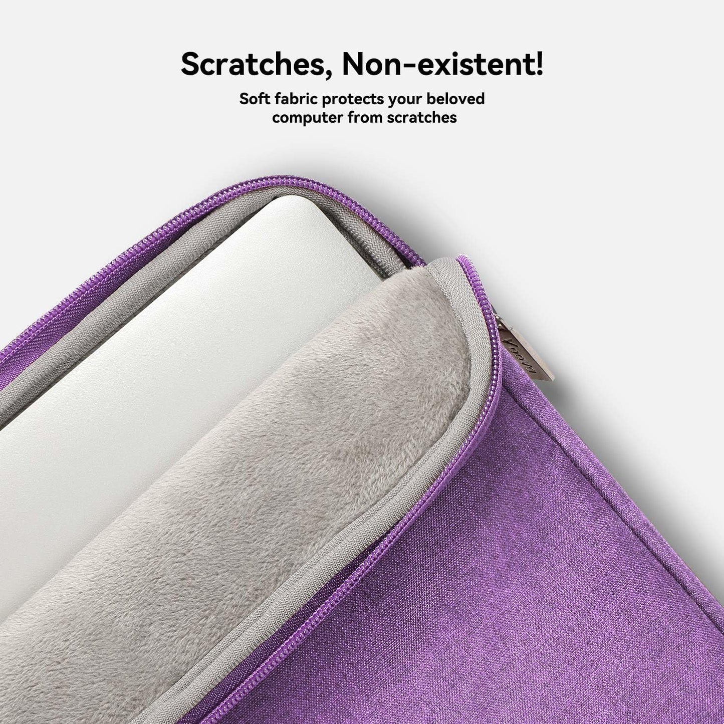 Voova Laptop Bag 17 17.3 Inch Water-resistant Laptop Sleeve Case with Shoulder Straps & Handle, Computer Case Cover Slim Briefcase Compatible with 17-18” Hp Dell Asus Acer, Lavender