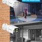 16CH ExpandableWESECUU Poe Security Camera System, 4K CCTV Camera Security System 8pcs IP Home Security Cameras Outdoor, 2-Way Audio, Human Detection, with 3TB HDD for 24-7 Recording (POE4 KIT)