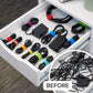 Self-Gripping Cable Ties by Wrap-It Storage, Multi-Color, 5 Inch Straps (50-pack) – Reusable Hook and Loop Cord Organizer Cable Ties for Cord Management and Desk or Office Organization