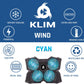 KLIM Wind Laptop Cooling Pad - More Than 500 000 Units Sold - New Version - The Most Powerful Rapid Action Cooling Fan - Laptop Stand with 4 Cooling Fans at 1200 RPM - USB Fan - PS5 PS4 - Cyan