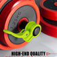 Narrow Barbell Clips 2.5cm Width for Olympic Bars, 0.9-1.18inch Adjustable Weight Clamps, Quick Release Locking Collars for Weightlifting