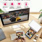 Liene White M200 4x6'' Photo Printer Battery Edition, Wireless Photo Printer for iPhone Android, Dye Sublimation Printing Full-Color Photo 20-Sheet, Portable Picture Printer Ideal for Travel Home Use