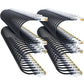 Cat6a Patch Cables 0.5ft (96 Pack) Slim, Cat6 Ethernet Patch Cable Pure Copper, Flexible Cat 6 Patch Cable 550MHZ 10G, Space-Saving Cat 6A Network Cables for Patch Panel Black
