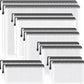 Umriox Zipper Bags, 6 Assorted Size (Black, 12 Packs), Project Bags for Cross Stitch, Mesh Zipper Pouch for Office Supplies Travel Accessories and Board Games Storage