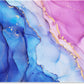 ITNRSIIET Mouse Pad with Stitched Edge Premium Textured Smooth Precise Operation Waterproof Washable Non-Slip Rubber Base Desktop Protection Mat, 10.2×8.3×0.12 inches, Blue Purple Marble Art