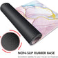 Galdas Gaming Mouse Pad Cool Flash Pattern XXL XL Large Mouse Pad Long Extended Mousepad Desk Pad Non-Slip Rubber Mice Pads Stitched Edges Thin Pad (31.5x11.8x0.12 Inch) (Pink Marble Pattern)
