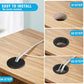 2" Black Desk Grommet, JTemgle Plastic Cable Hole Cover Computer Table Cord Wire Organizer Caps Desktop Cord Management for Home Office TV Stands Tabletops, 10 Pieces