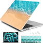 Batianda Premium Case for New MacBook Air 15 inch 2025 M4 2024 2023 with M3 M2 Chip Model A3114 A2941, Designed Protective Plastic Hardshell & Keyboard Cover & Screen Protector, Beach