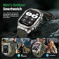 Military Smart Watch for Men, 2.02" Outdoor Sport Smartwatch with Flashlight, Heart Rate Blood Oxygen Blood Pressure Sleep, 100+ Sport Modes Fitness Tracker Compatible Android and iOS Green