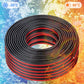 14 Gauge Wire 100FT Tinned Copper Wire-2 Conductor Parallel Wire Insulated Stranded Wire for Solar Panel Car Audio Automotive Low Voltage Electrical Wire for LED Lighting (14AWG 100FT)