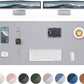 Leather Desk Pad Protector-48 x 24" Computer Desk Mat, Large Mouse Pad, Non-Slip Desk Pad, Waterproof PU Leather Desk Blotter Mat, Desk Cover Mat for Office and Home (Light Grey)