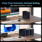 6 Bay Hard Drive Enclosure with Cooling Fan for 2.5“/3.5" SATA HDD/SSD with USB A/C 3.2 Gen 2, Support Hot Swappable, Daisy Chain Expansion, Tool-Free HDD Enclosure, DAS(NO RAID/NAS)