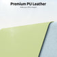 YSAGi Leather Desk Protector, Office Mat, Large Mouse Mat, Non-Slip PU Leather Blotter, Laptop Desk Mat, Waterproof Writing Pad for Office and Home (Peak Green, 31.5" x 15.8")