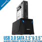 SABRENT USB 3.0 to SATA External Hard Drive Docking Station for 2.5" or 3.5"' HDD, SSD [Support UASP] (EC-UBLB)