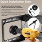 Cord Hider for Wall Mount TV, in Wall Cable Management Kit for Large Capacity, Wall Cable Hider Behind The Wall, Cable Raceway White Includes Hole Saw Dril Attachment - 2 Pass Locking Brackets