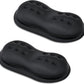 VANKEY 2 Pack Mouse Wrist Rest, Ergonomic Desk Wrist Pad for Mouse, Comfortable Computer Mouse Wrist Support with Memory Foam Fillings, Non-Slip Base (Black)