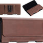 BECPLT Leather Galaxy S24 Ultra/Plus Holster Case with Belt Clip, ID Card Holder, Compatible with Galaxy S23+, Note 10+, S20+, A71, Note 9, 8, LG Stylo 5 (Brown)