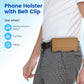 Mopaclle Nylon Horizontal Phone Holster for Men Belt, Magnetic Closure Cell Phone Belt Holder with Metal Clip and Dual Belt Loops for iPhone 13 mini, 12 mini, SE 2022, SE 2020, iPhone 8, 7, 6S, 6