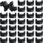 Yookeer Magnetic Zip Tie Mount Base Black Magnetic Cable Clips Wire Holder Multipurpose Cable Ties Management Base Electrical Supplies for Wire