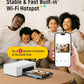 Liene M100 4x6'' Photo Printer, Phone Printer 100 Sheets & 3 Cartridges, Full-Color Photo, Portable Instant Photo Printer for iPhone Android, Thermal Dye Sublimation, Wi-Fi Picture Printer 100 Papers