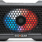 ECOXGEAR Defender: Outdoor Portable Bluetooth Speaker, 121dB Massive Sound, Waterproof and Drop Proof, with LED Party Lights, Pair up to 100, 25+ Hours Playtime (Black Oak)