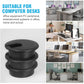 2" Black Desk Grommet with Bi-Metal Hole Saw, JTemgle Plastic Cable Hole Cover Computer Table Cord Wire Organizer Caps, Desktop Cord Management for Home Office TV Stands Tabletops, 7 Pieces