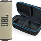 JBL Flip 7 (Sand) + Bundle with divvi! Protective Hardshell Case (Black)