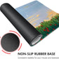 Galdas Gaming Mouse Pad XXL XL Large Long Extended Big Mousepad Non-Slip Rubber Keyboard Mouse Pad with Stitched Edges for Laptop Home Office (31.5x11.8x0.08 Inch) … (Cure Red Flower)