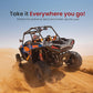 Pyle 6.5” Bluetooth Speakers, 1200W Amplified Speaker System with 2-Way Full Range Stereo, Marine Grade Water-Resistant Audio for ATV, UTV, Jeep, Off-Road Adventures & Boat Audio Setup