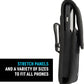 Nite Ize Clip Case Cargo Universal Rugged Phone Holster - Holster for Men's & Women's Belts - Utility Belt Pouch - Phone Accessories - XX-Large, Black