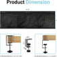 No Drill Under Desk Cable Management and Privacy Panel 2 in 1 | Modesty Panel with Cord Organizer |Felt Standing Desk Back Skirt for Office,Home(47.2")