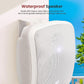 Pyle 5.25" Outdoor Bluetooth Speakers, Waterproof Wall Mount Speaker System with Active/Passive Pair, 600W Power, Weatherproof Housing for Indoor or Outdoor Use, White