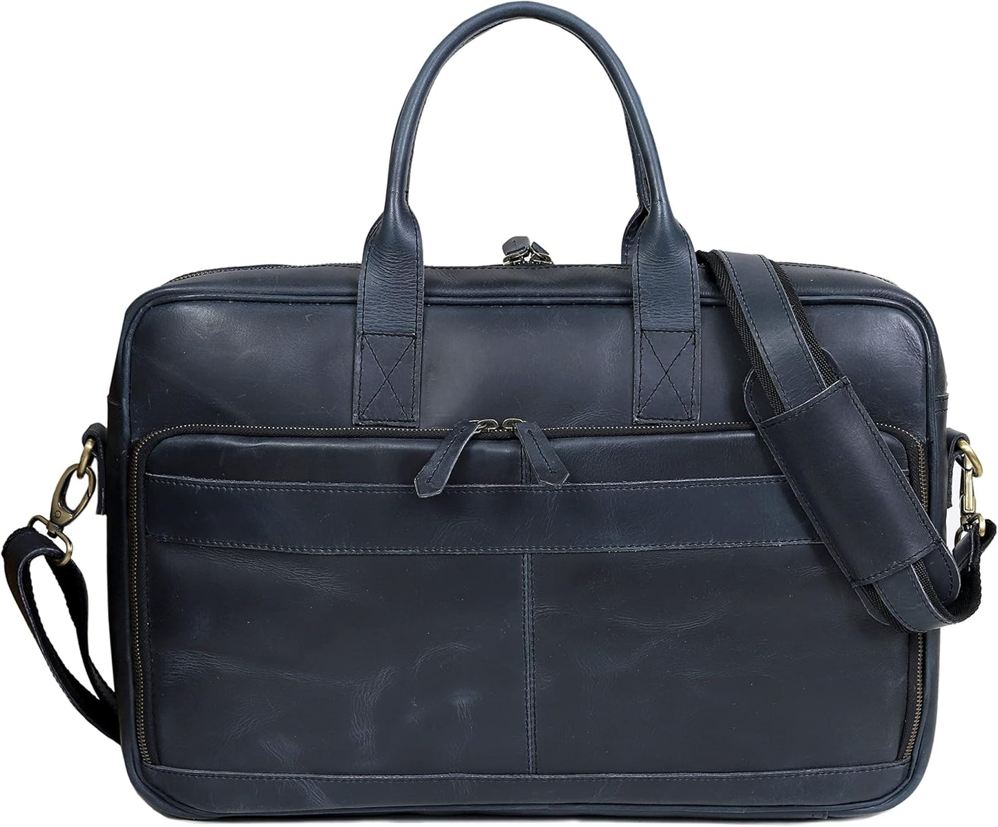 VC VINTAGE COUTURE Leather briefcase bag for men Leather Laptop Bags For Men and Women Travel Messenger Bag