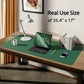 YSAGi Leather Desk Pad Protector, Office Desk Mat, Large Mouse Pad, Non-Slip PU Leather Desk Blotter, Laptop Desk Pad, Waterproof Desk Writing Pad for Office and Home (Jade Green, 35.4" x 17")