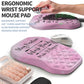 2-in-1 Ergonomic Set, Wave Keyboard Wrist Rest and Massage Slope Mouse Pad Wrist Support, Rebound Memory Foam for Relieve Carpal Tunnel Syndrome and Wrist Pain (Stay Positive)