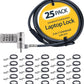 StarTech.com 25-Pack Universal Laptop Lock 6.6ft (2m), Serialized Security Cable, Compatible with Noble Wedge/Nano/K-Slot, TAA