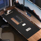 Leather Desk Pad Protector,48"x24" - Premium Desk Mat, Large Mouse Pad,Non-Slip Desk Blotter,Waterproof Desk Writing Pad for Office and Home(Black)