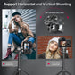 ULANZI Camera Tripod, MT-46 Aluminum Alloy Phone Tripod for Camera with F38 Quick Release Plate, 4 Levels Adjustment 360 Ball Head with Cold Shoe Lightweight Portable Vlog Travel Selfie Stick for DSLR