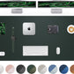 Extra Large Desk Mat - 63"x 17" Non-Slip Desk Pad for Office and Home - Ideal for Large Mouse Pad and Desk Mats on Top of Desks(Dark Green)
