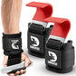 DMoose Fitness Weight Lifting Hooks (Pair) for Deadlifts, Pull Ups, Rows & Shrugs - Anti-Rip Nylon Strap Hand Grips with Thick Wrist Padding - Heavy Duty Wrist Straps for Weightlifting & Gym Workouts