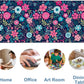 Colorful Flowers Gaming Mouse Pad 3mm Thick Stitched Edge Waterproof Non-Slip Large Computer Keyboard Mouse Mat,Suitable for Office Entertainment Decorative Desk Pad 35.4 x 15.7 Inches