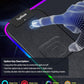 TopMade Wireless Charging RGB Mouse Pad, Waterproof Gaming Desk Pad with 4 Light Modes & 11 RGB Colors, Ultra-Smooth Surface, Non-Slip Base, 31.5"x15.75" XXL Large Desk Mat for MacBook, PC, Laptop