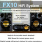PHILIPS FX10 Bluetooth Stereo System for Home with CD Player , MP3, USB, FM Radio, Bass Reflex Speaker, 230 W, Remote Control Included